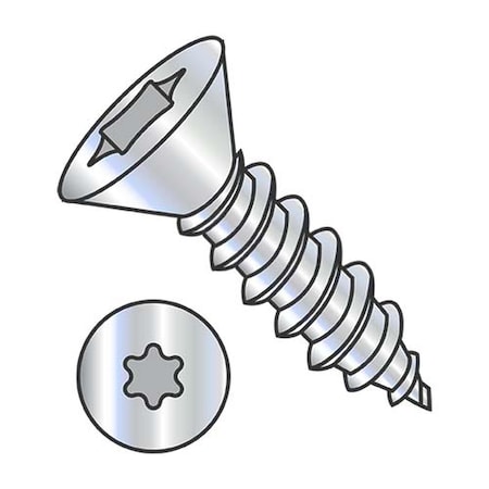 Usa Industrials Self-Drilling Screw, #10-16 x 3/4 in, Zinc Plated Steel Flat Head Torx Drive BULK-SCRW-14919